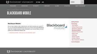 Blackboard Mobile | Davenport University