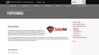 PantherMail | Davenport University