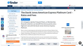 David Jones American Express Platinum Card Review | finder.com.au