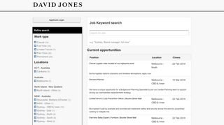 Current Jobs - David Jones Careers