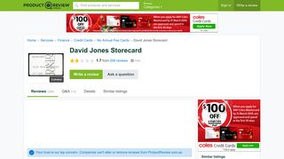 David Jones Storecard Reviews - ProductReview.com.au