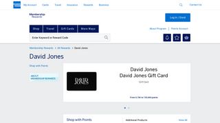 David Jones - Membership Rewards® Shopping