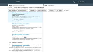19 David Lerner Associates Inc Jobs | LinkedIn