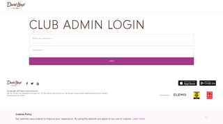 Club admin login - David Lloyd
