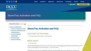 StormTrac Activation and FAQ – Davidson County Community College