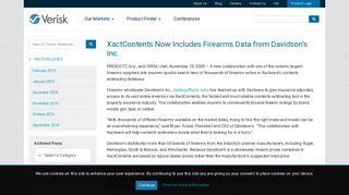 XactContents Now Includes Firearms Data from Davidson's Inc ...