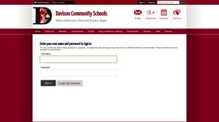 Sign In - Davison Community Schools