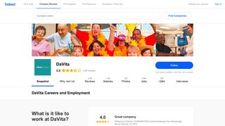 DaVita Careers and Employment | Indeed.com