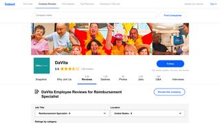 Working as a Reimbursement Specialist at DaVita: Employee Reviews ...