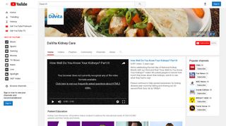 DaVita Kidney Care - YouTube