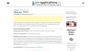 DaVita Application, Jobs & Careers Online - Job-Applications.com
