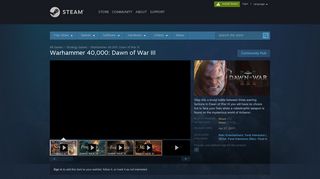Warhammer 40,000: Dawn of War III on Steam