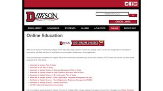 Online Education – Dawson Community College