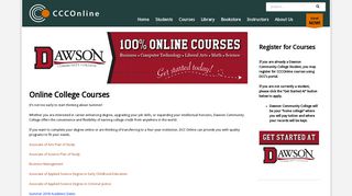 Dawson Community College - Colorado Community Colleges Online