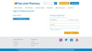 Login/Register - Day Lewis Pharmacy