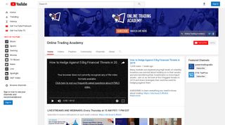 Online Trading Academy - YouTube