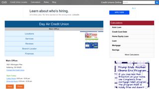 Day Air Credit Union - Kettering, OH - Credit Unions Online