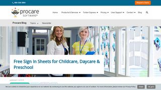 Free Sign In Sheets for Childcare, Daycare, Preschool | Procare Blog