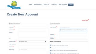 DaycareWebWatch :: Create New Account