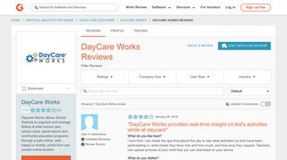 DayCare Works Reviews 2018 | G2 Crowd