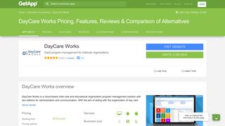 DayCare Works Pricing, Features, Reviews & Comparison of ... - GetApp
