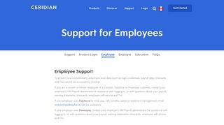 Employee Support Login | Paystubs | Password Reset - Ceridian