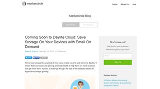 Coming Soon to Daylite Cloud: Smaller Offlines & Faster Login