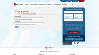 User account | Daymar College Online