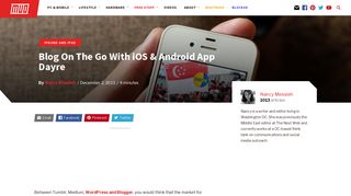 Blog On The Go With iOS & Android App Dayre - MakeUseOf