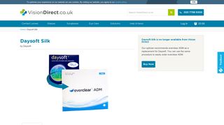 daysoft Silk Contact Lenses | Vision Direct UK