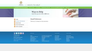 User Email Preferences - Dayton Children's Hospital