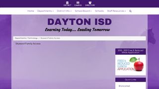 Dayton ISD - Skyward Family Access