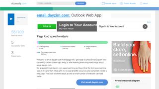 Access email.dayzim.com. Outlook Web App