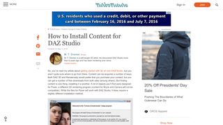 How to Install Content for DAZ Studio | TurboFuture