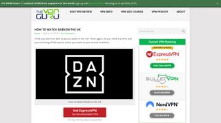 How to Watch DAZN in the UK - The VPN Guru