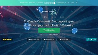 Dazzle Casino | Slotsia brings you 5 free spins without deposit