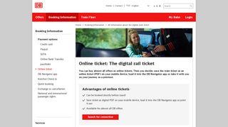 The digital train ticket: Book on bahn.de and use immediately
