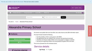 Alexandra Primary School | Hounslow FSD