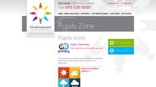 Shakespeare Primary School - Pupils Zone