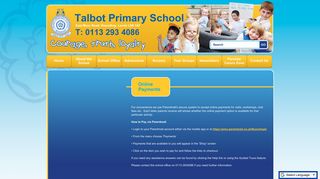 Online Payments - Talbot Primary School