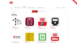 API-Portal - APIs Listing - Deutsche Bahn AG