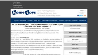 DBL DISTRIBUTING, INC. LAUNCHES NEW WEBSITE FEATURING ...
