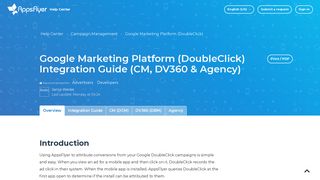 Google Marketing Platform (DoubleClick) Integration Guide (CM ...