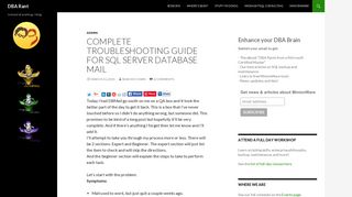 Complete Troubleshooting Guide for SQL Server Database Mail | DBA ...