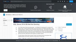 SQL Server 2016 DB Mail Not Sending - Database Administrators ...