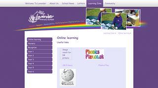 Lavender Primary School - Online learning