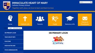Immaculate Heart Of Mary Catholic Primary School - DB Primary Login