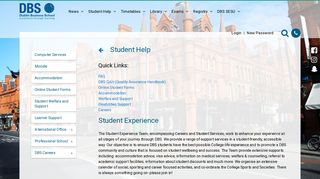 Student Help - DBS Students - Dublin Business School