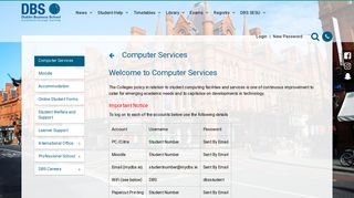 Computer Services - DBS Students - Dublin Business School