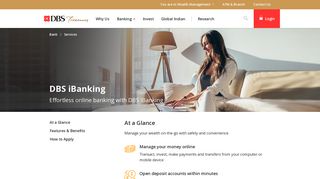 Online Net Banking – iBanking Services | DBS Bank India